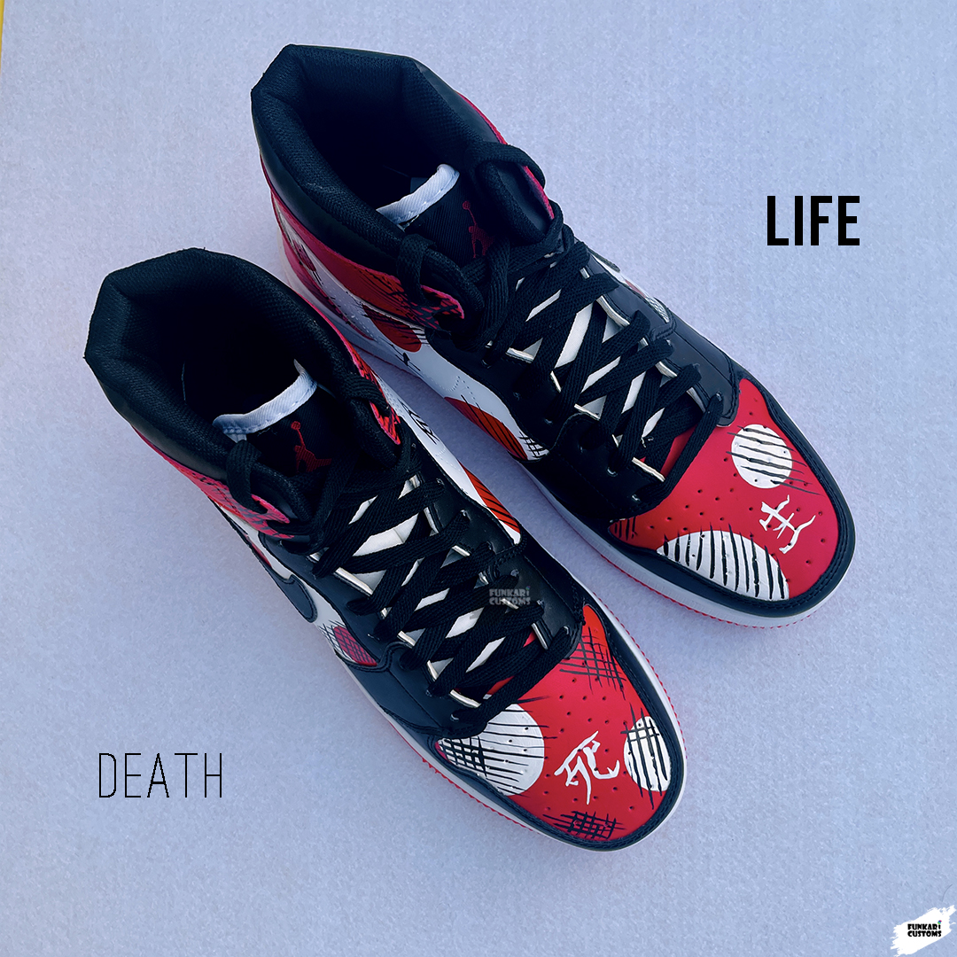 Nike Jordan high Life And Death Samurai Customs